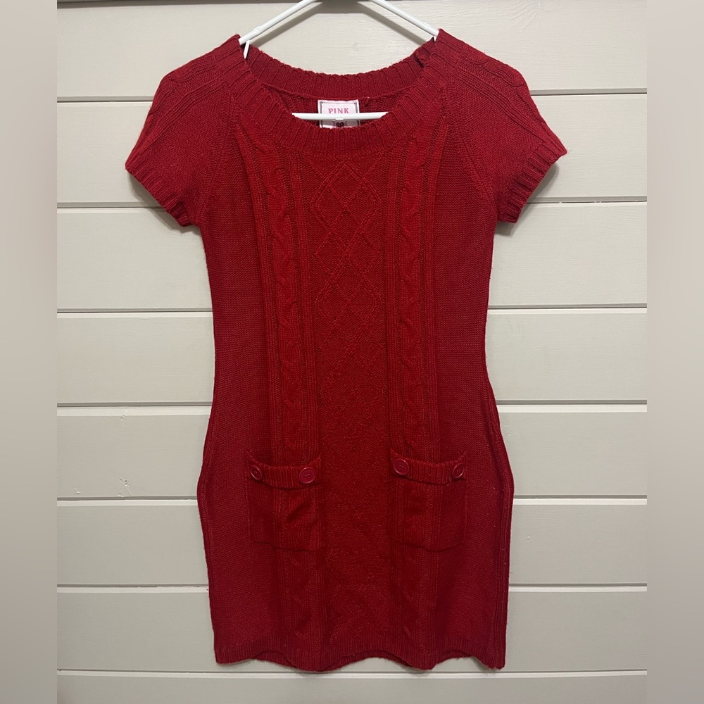 Red Sweater Mini Dress